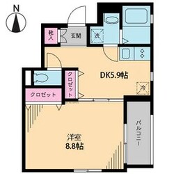 ルボワ門前仲町の物件間取画像